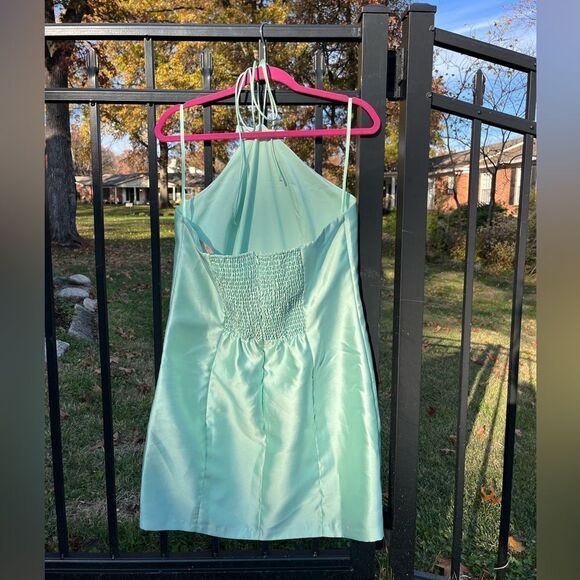 Anthropologie Hutch Bow Halter Slim Mini Dress NWT - Picture 11 of 11